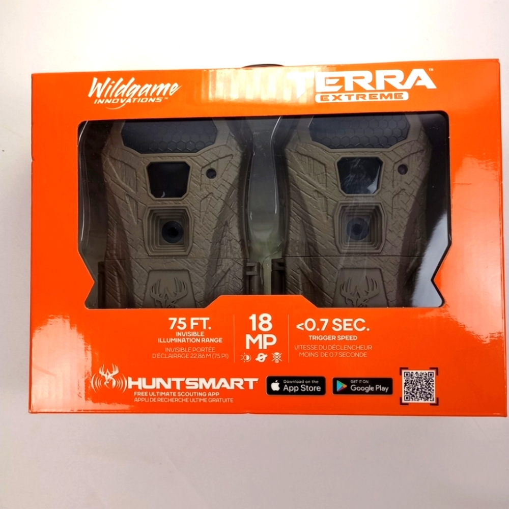 Orange and Gray Video Cameras with Dual Sensors